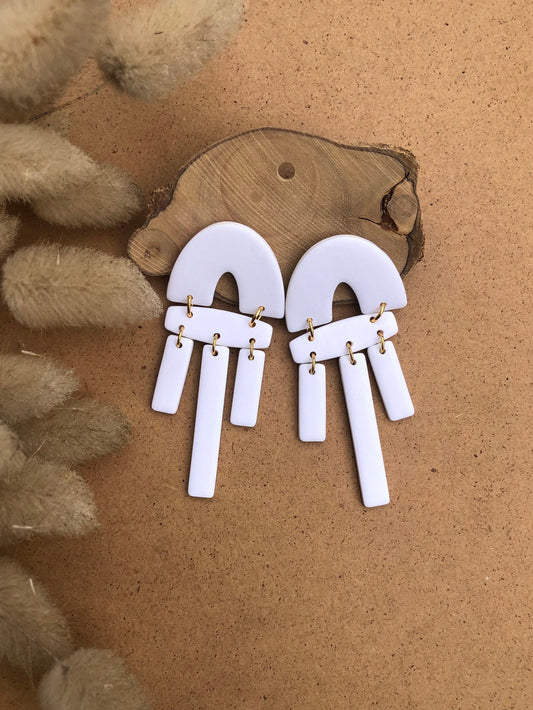 Handmade PolymerClay earrings, extremely light, stainless steel and hypoallergenic. 