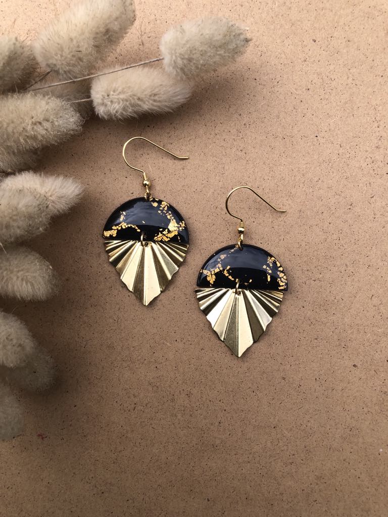 Handmade PolymerClay earrings, extremely light, stainless steel and hypoallergenic. 