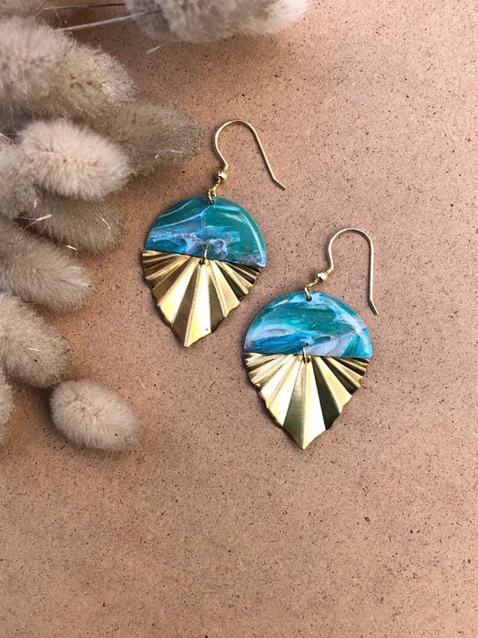 Handmade PolymerClay earrings, extremely light, stainless steel and hypoallergenic. 