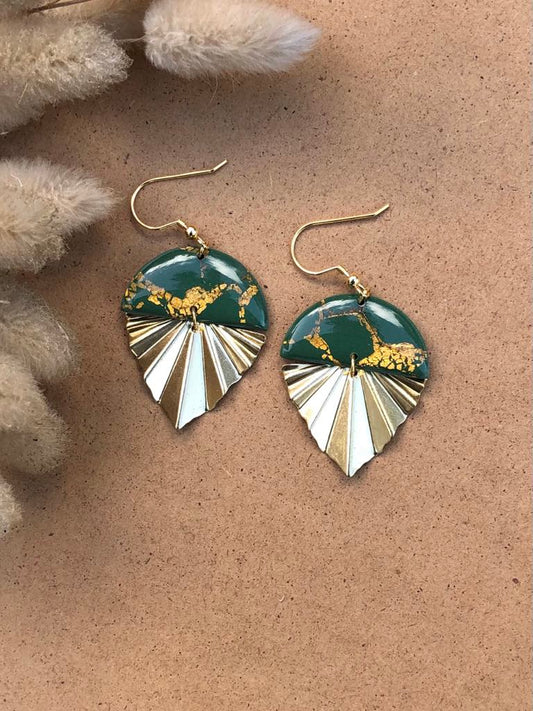 Handmade PolymerClay earrings, extremely light, stainless steel and hypoallergenic. 