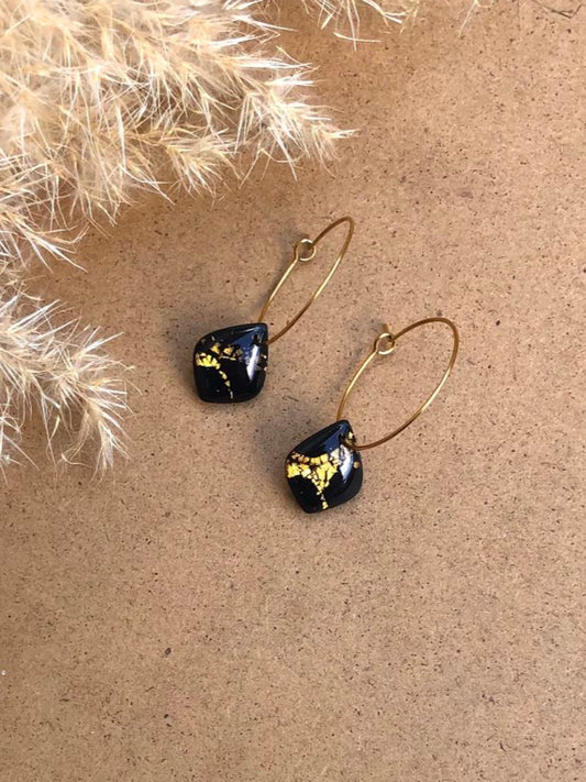 Handmade PolymerClay earrings, extremely light, stainless steel and hypoallergenic. 