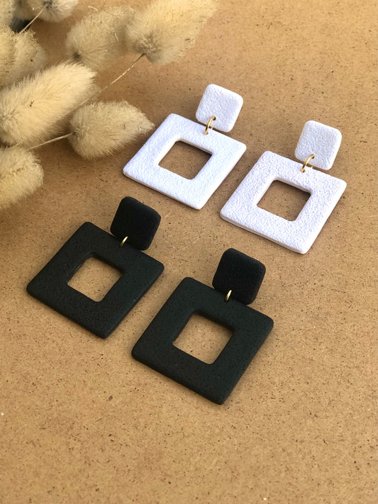 Handmade PolymerClay earrings, extremely light, stainless steel and hypoallergenic. 