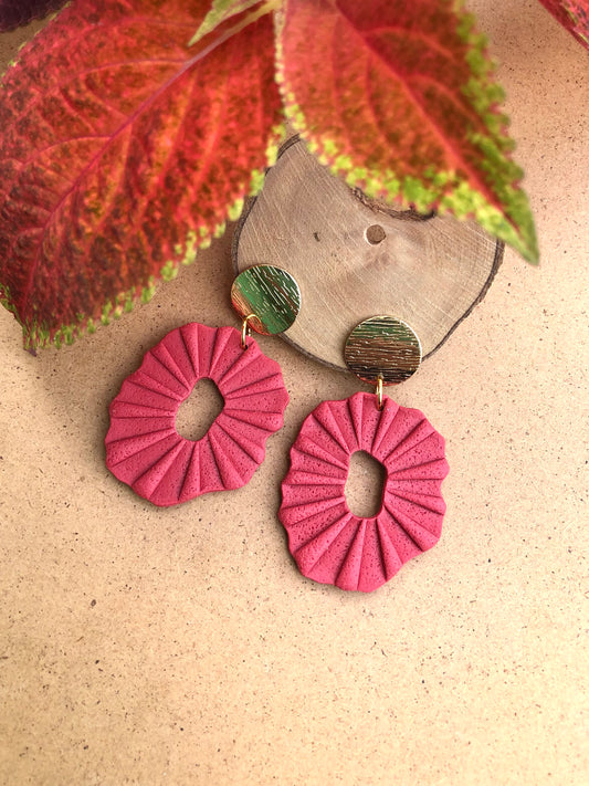 Handmade PolymerClay earrings, extremely light, stainless steel and hypoallergenic. 